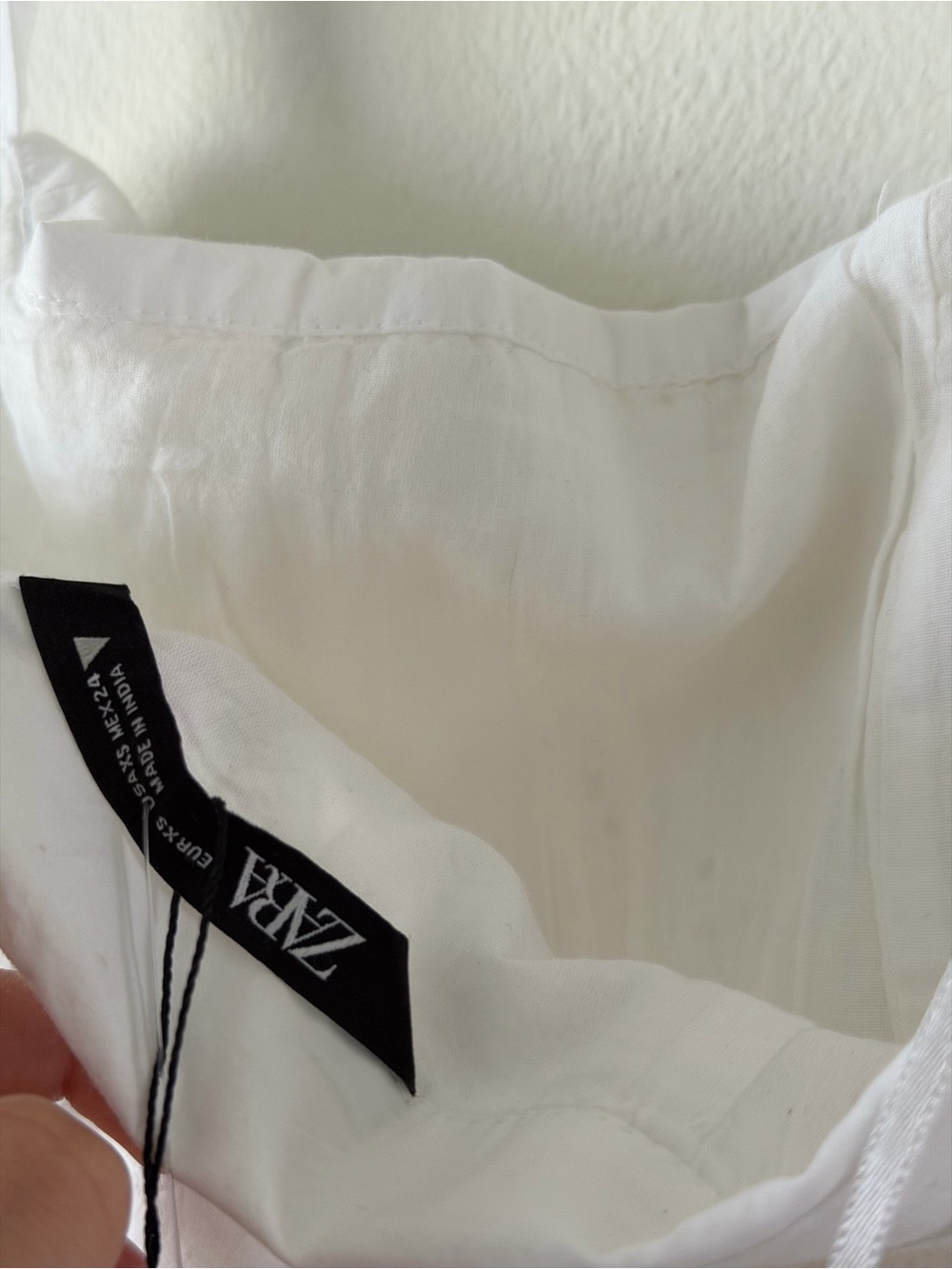 ZARA Embroidered White Halter Top - Picture 4 of 4